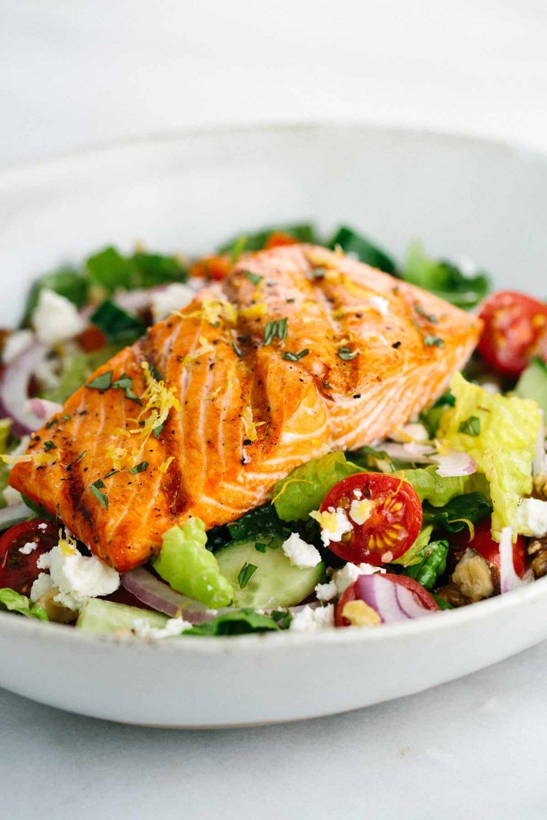 Lachs, Salat