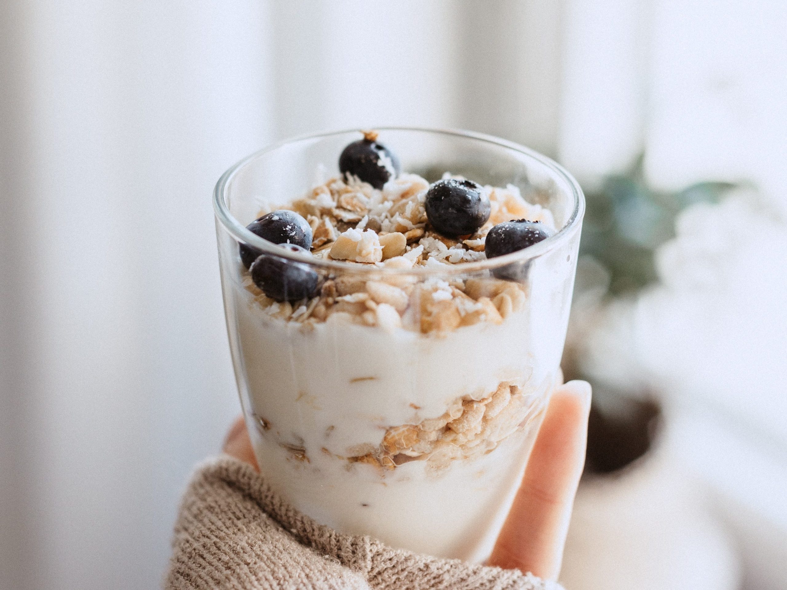 Joghurt, flachen Bauch