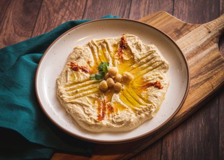 Hummus, Spinat, Avocado